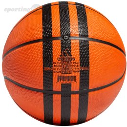 Piłka do koszykówki adidas 3-Stripes Rubber X3 pomarańczowa HM4970 Adidas