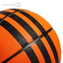 Piłka do koszykówki adidas 3-Stripes Rubber X3 pomarańczowa HM4970 Adidas