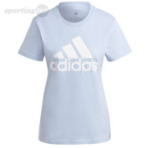 Koszulka damska adidas Loungewear Essentials Logo Tee błękitna IC0637 Adidas