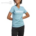 Koszulka damska adidas Loungewear Essentials Slim Logo Tee błękitna IC0629 Adidas
