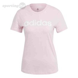 Koszulka damska adidas Loungwear Essentials Slim Logo Tee różowa GL0771 Adidas