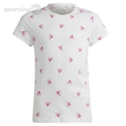 Koszulka dla dzieci adidas Brand Love Print Cotton Tee biała IB8918 Adidas
