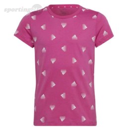 Koszulka dla dzieci adidas Brand Love Print Cotton Tee różowa IB8920 Adidas