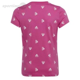 Koszulka dla dzieci adidas Brand Love Print Cotton Tee różowa IB8920 Adidas