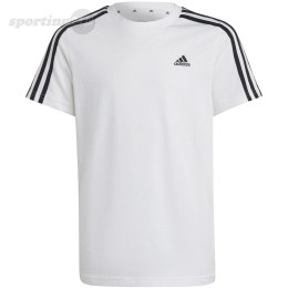 Koszulka dla dzieci adidas Essentials 3-Stripes Cotton Tee biała IC0605 Adidas