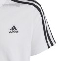 Koszulka dla dzieci adidas Essentials 3-Stripes Cotton Tee biała IC0605 Adidas