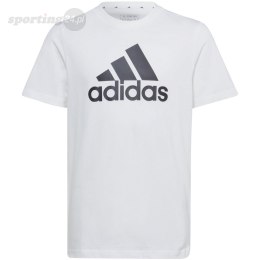 Koszulka dla dzieci adidas Essentials Big Logo Cotton Tee biała IB1670 Adidas