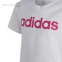 Koszulka dla dzieci adidas Essentials Linear Logo Cotton Slim Fit Tee biała IC3150 Adidas