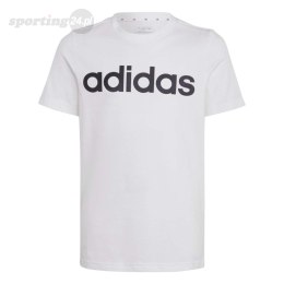 Koszulka dla dzieci adidas Essentials Linear Logo Cotton Tee biała IC9969 Adidas