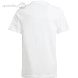 Koszulka dla dzieci adidas Essentials Small Logo Cotton Tee biała IB4093 Adidas