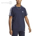 Koszulka męska adidas Essentials Single Jersey 3-Stripes Tee granatowa IC9335 Adidas