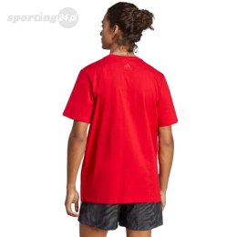 Koszulka męska adidas Essentials Single Jersey Big Logo czerwona IC9352 Adidas
