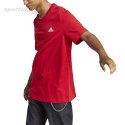 Koszulka męska adidas Essentials Single Jersey Embroidered Small Logo Tee czerwona IC9290 Adidas
