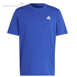 Koszulka męska adidas Essentials Single Jersey Embroidered Small Logo Tee niebieska IC9284 Adidas