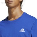 Koszulka męska adidas Essentials Single Jersey Embroidered Small Logo Tee niebieska IC9284 Adidas