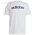 Koszulka męska adidas Essentials Single Jersey Linear Embroidered Logo Tee biała IC9276 Adidas