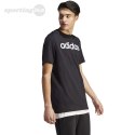 Koszulka męska adidas Essentials Single Jersey Linear Embroidered Logo Tee czarna IC9274 Adidas