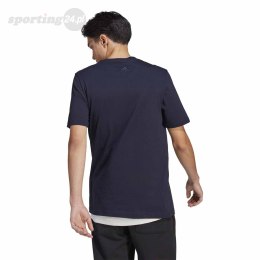Koszulka męska adidas Essentials Single Jersey Linear Embroidered Logo Tee granatowa IC9275 Adidas
