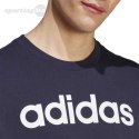 Koszulka męska adidas Essentials Single Jersey Linear Embroidered Logo Tee granatowa IC9275 Adidas