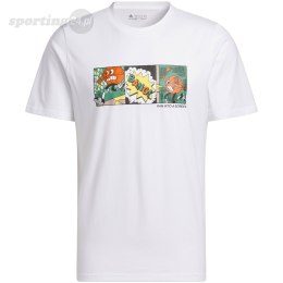 Koszulka męska adidas Lil' Stripe Basketball Graphic Tee biała IC1866 Adidas