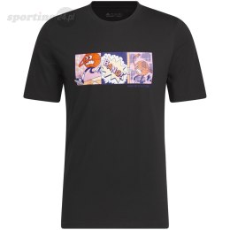 Koszulka męska adidas Lil' Stripe Basketball Graphic Tee czarna IC1867 Adidas