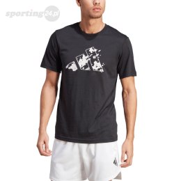 Koszulka męska adidas Train Essentials Seasonal Training Graphic czarna IJ9601 Adidas