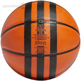 Piłka koszykowa adidas 3-Stripes Rubber Mini pomarańczowo-czarna HM4971 Adidas