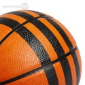 Piłka koszykowa adidas 3-Stripes Rubber Mini pomarańczowo-czarna HM4971 Adidas