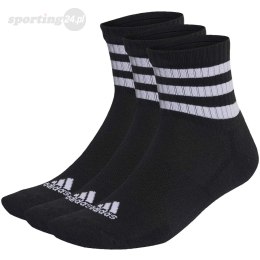 Skarpety adidas 3-Stripes Cushioned Sportswear Mid-Cut Socks 3 Pairs czarne IC1317 Adidas