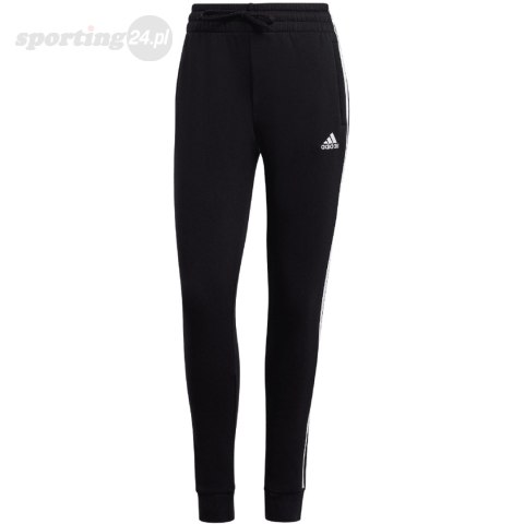 Spodnie damskie adidas Essentials 3-Stripes Fleece czarne HZ5753 Adidas