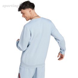 Bluza męska adidas Essentials Fleece Sweatshirt jasnoniebieska IJ8891 Adidas