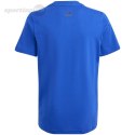 Koszulka dla dzieci adidas Essentials Linear Logo Cotton Tee niebieska IB4090 Adidas