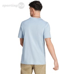 Koszulka męska adidas Essentials Single Jersey Linear Embroidered Logo Tee niebieska IJ8651 Adidas