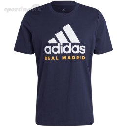 Koszulka męska adidas Real Madrid DNA Graphic Tee granatowa HY0613 Adidas