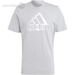 Koszulka męska adidas Sportswear Future Icons Metallic Tee szara II3467 Adidas