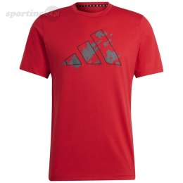 Koszulka męska adidas Train Essentials Seasonal Training Graphic czerwona IJ9604 Adidas
