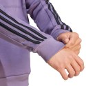 Bluza męska adidas Essentials Fleece 3-Stripes 1/4-Zip fioletowa IJ8912 Adidas