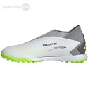 Buty piłkarskie adidas Predator Accuracy.3 Laceless TF biało-szare GY9999 Adidas