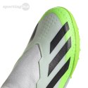 Buty piłkarskie dla dzieci adidas X Crazyfast.3 Laceless TF biało-zielone IE1499 Adidas