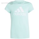 Koszulka dla dzieci adidas Essentials Big Logo Cotton Tee miętowa IM0279 Adidas