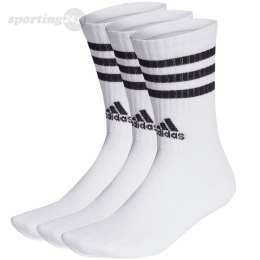 Skarpety adidas 3-Stripes Cushioned Crew Socks 3P białe HT3458 Adidas
