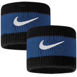 Frotki na nadgarstek Nike Swoosh niebiesko-czarna N0001565050OS Nike