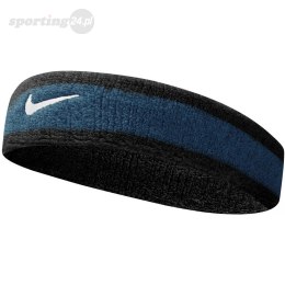 Opaska na głowę Nike Swoosh niebiesko-czarna N0001544050OS Nike