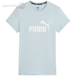 Koszulka damska Puma ESS Logo Tee błękitna 586775 25 Puma