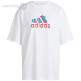 Koszulka damska adidas Flower Pack Badge of Sport biała IT1421 Adidas
