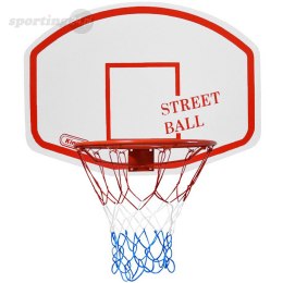 Tablica do koszykówki Kimet Street Ball+obręcz biało-czerwona Kimet
