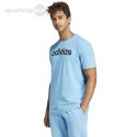 Koszulka męska adidas Essentials Single Jersey Linear Embroidered Logo Tee niebieska IS1350 Adidas