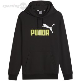Bluza męska Puma ESS+ 2 Col Big Logo Hoodie TR czarna 586765 59 Puma