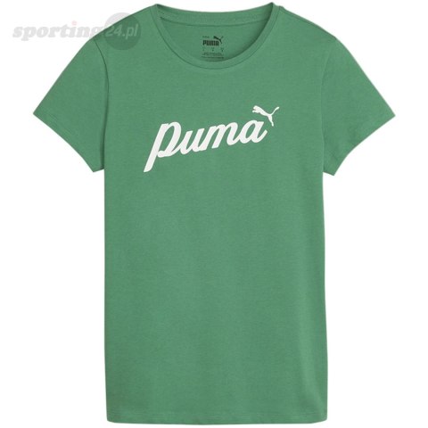 Koszulka damska Puma ESS+Script zielona 679315 86 Puma