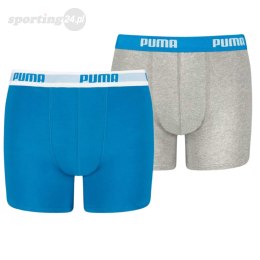 Bokserki dla dzieci Puma Basic Boxer 2P niebieskie, szare 935454 02 Puma